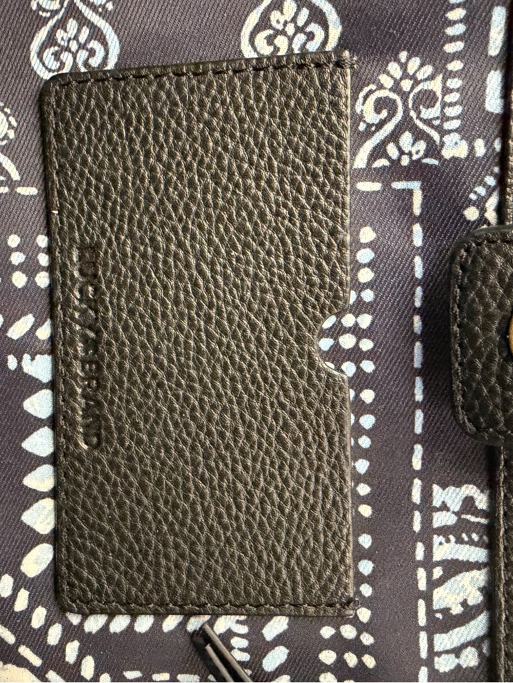 Lucky Brand Genuine Black Leather Tote Bag - Picture 7 of 7